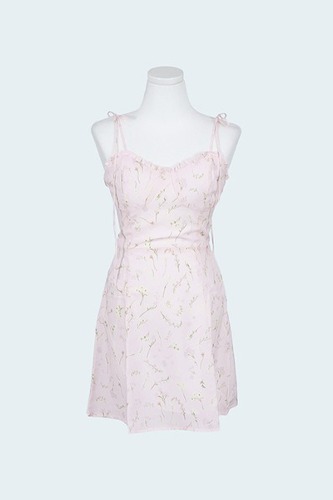 [S 당일배송] Floral Print Cami Dress (S,M)