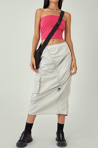 당일배송 [Motel Rocks Brand] Enore Midi Skirt In Oat